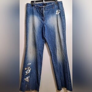 Kenneth Cole Embroidered Jeans